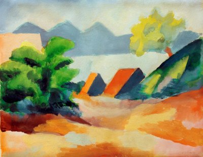 Sul lago di Thun I da August Macke